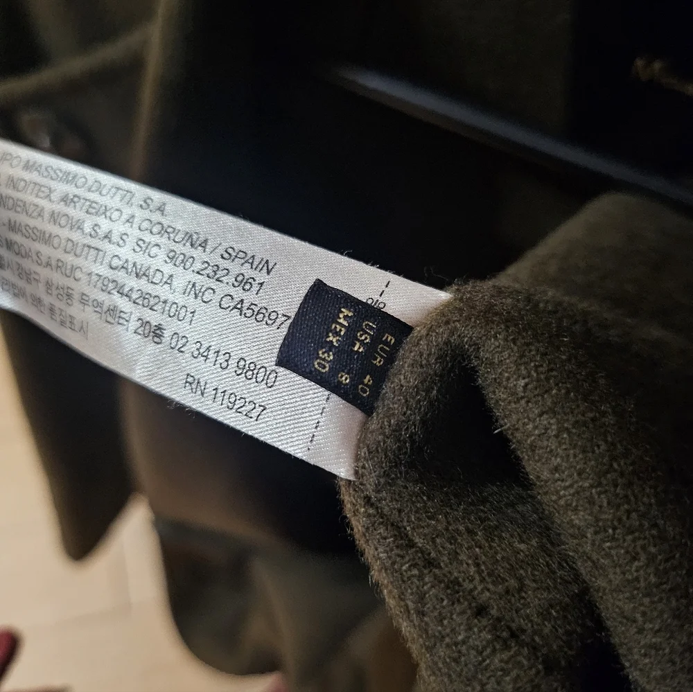 Massimo Dutti Wool Coat - Picture 4 of 6